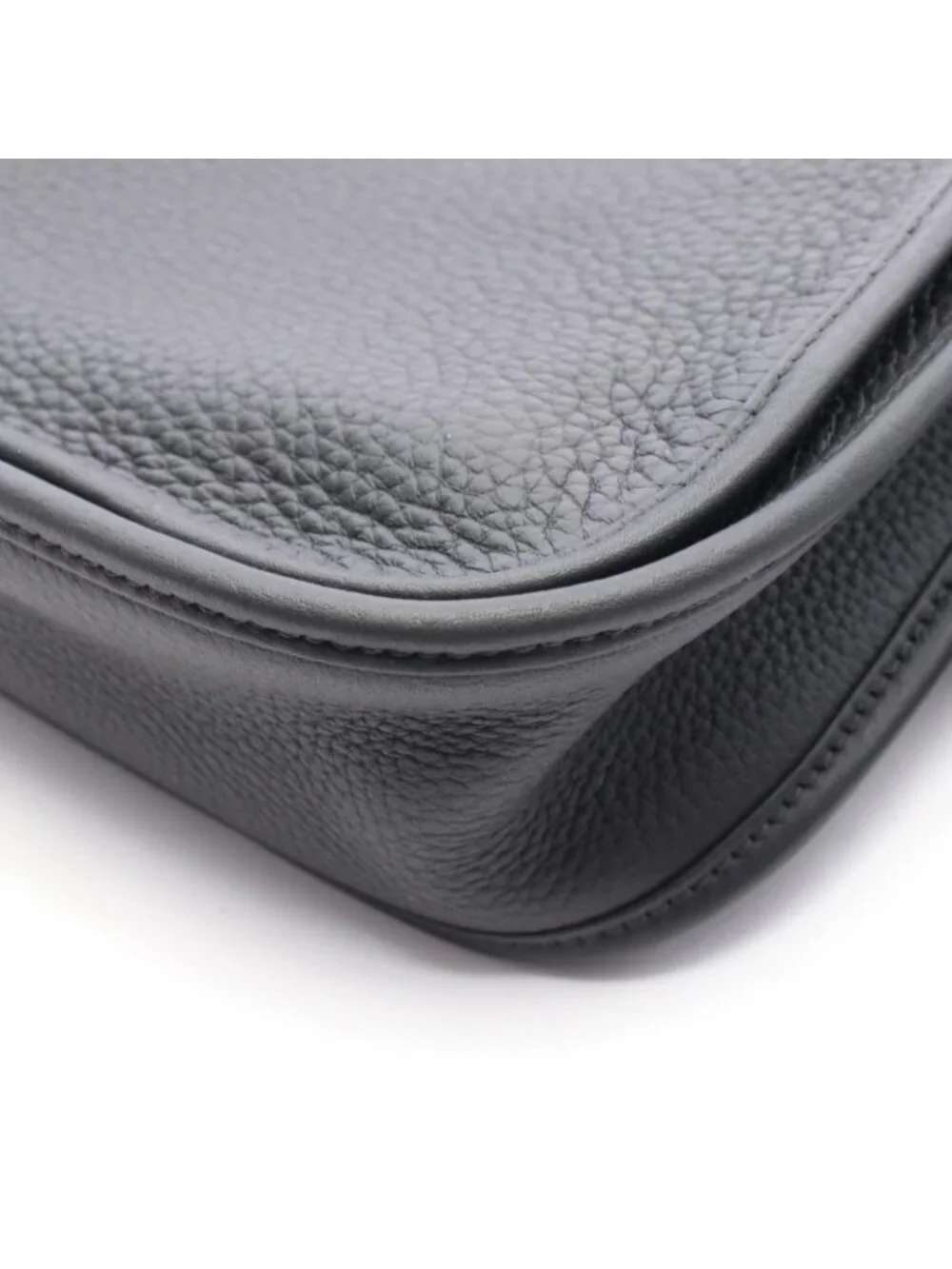 Hermes Shoulder Bag Evelyne 3 Trois PM Black Leather